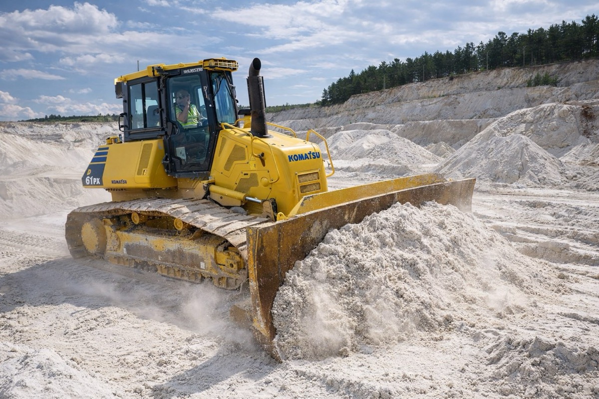 Spycharka Komatsu D61PX wizualizacja główna