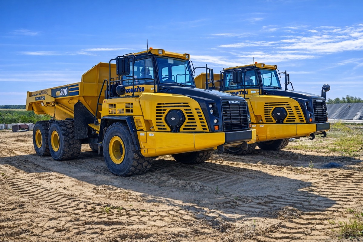 Komatsu HM300 detal 2