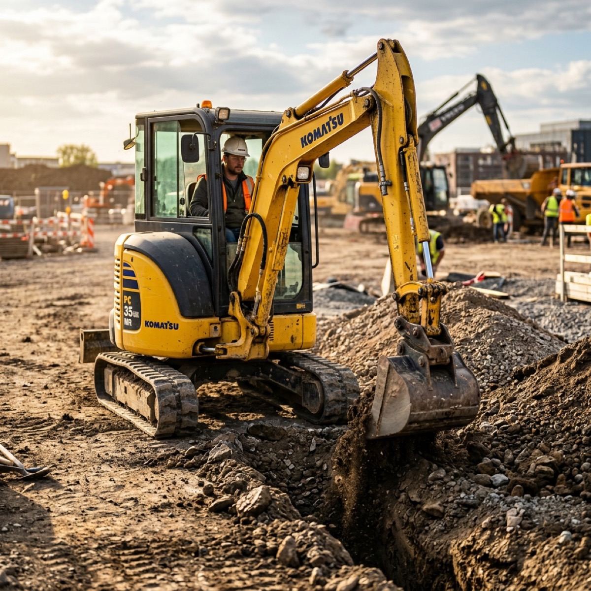 Minikoparka Komatsu PC35