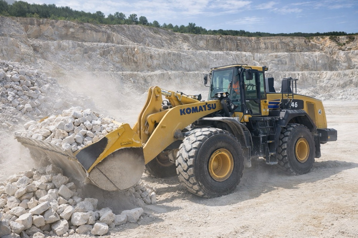 Ładowarka Komatsu WA475 wizualizacja główna